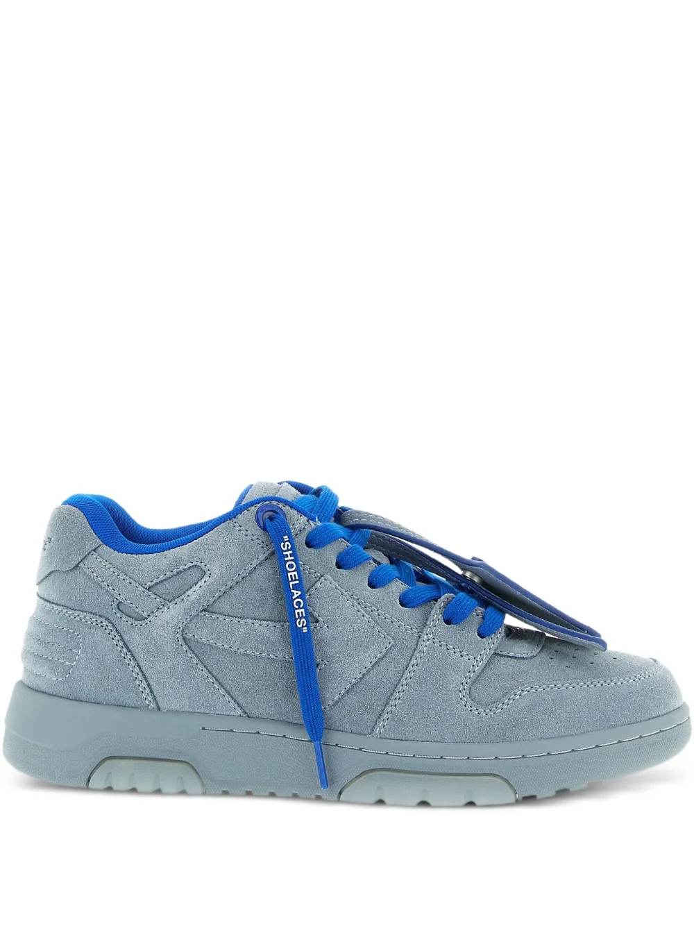 Off-White baskets en daim à logo | bleu | Image 1
