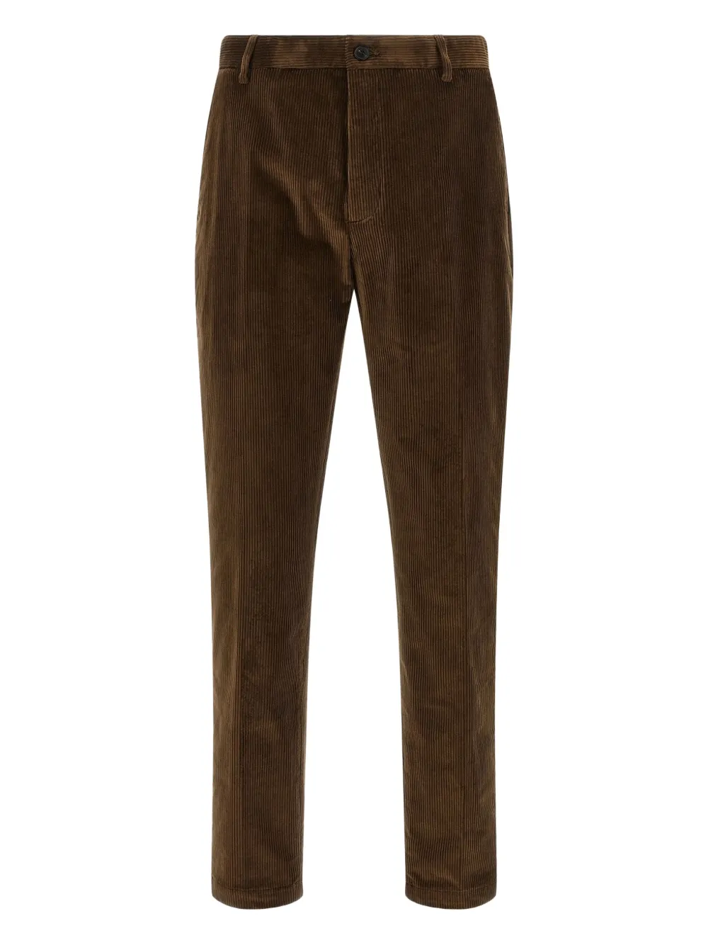 Department 5 pleat logo-patch trousers | Brown | Image 1