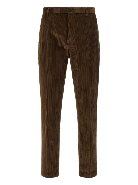 Department 5 pleat logo-patch trousers