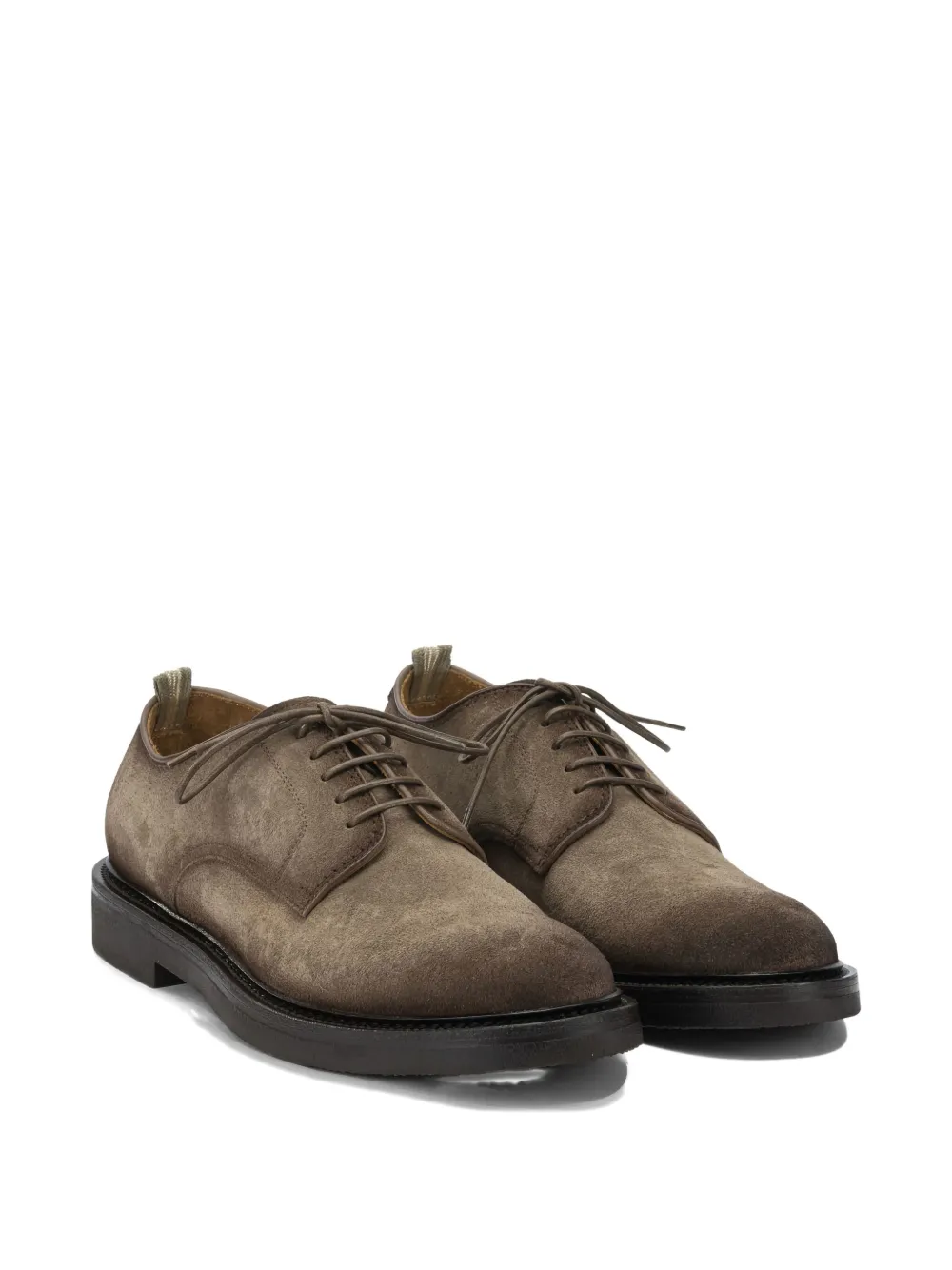 Officine Creative Veterschoenen met ronde neus Bruin