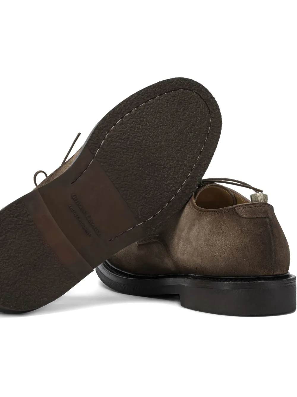 Officine Creative Veterschoenen met ronde neus Bruin