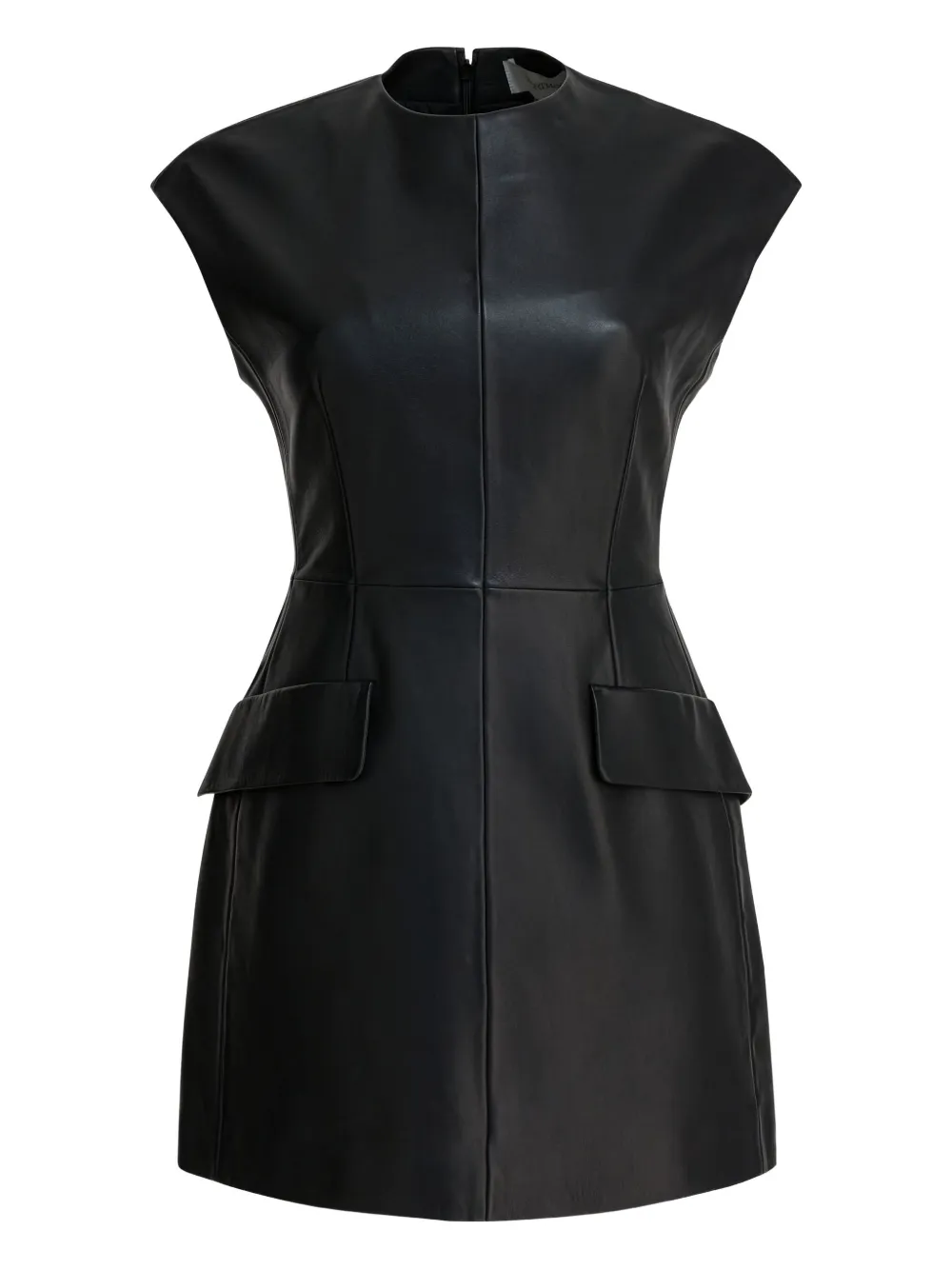 Max Mara Panelled Mini Dress In Black