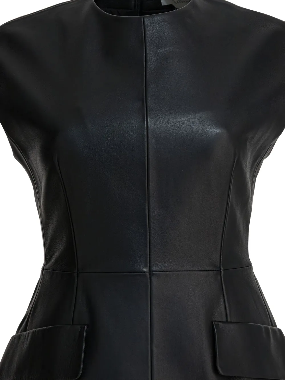 Max Mara Panelled Mini Dress In Black