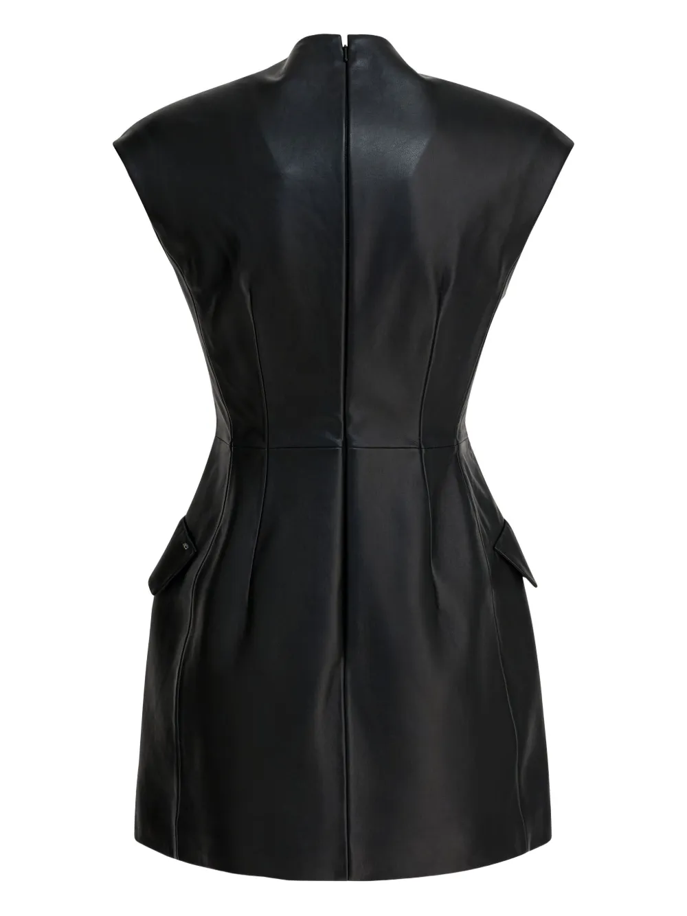 Max Mara Panelled Mini Dress In Black