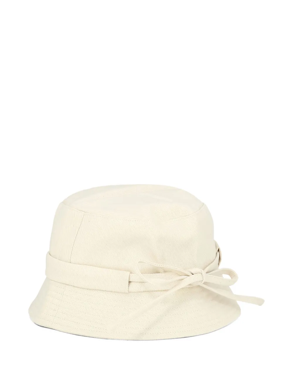Jacquemus band logo bucket hat - Wit