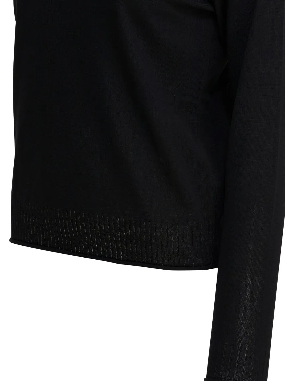 Ines De La Fressange Ribbed Sweater In Black