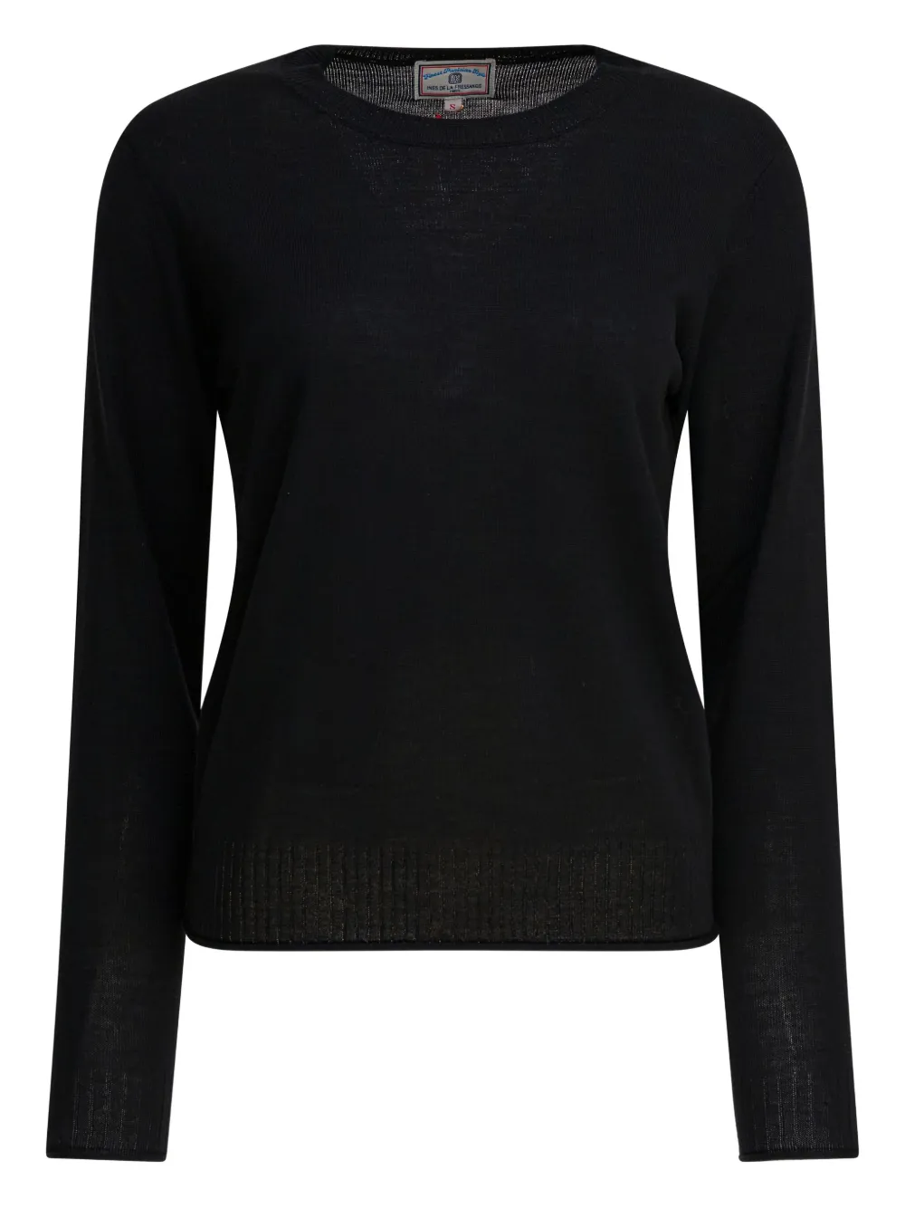 Ines De La Fressange Ribbed Sweater In Black