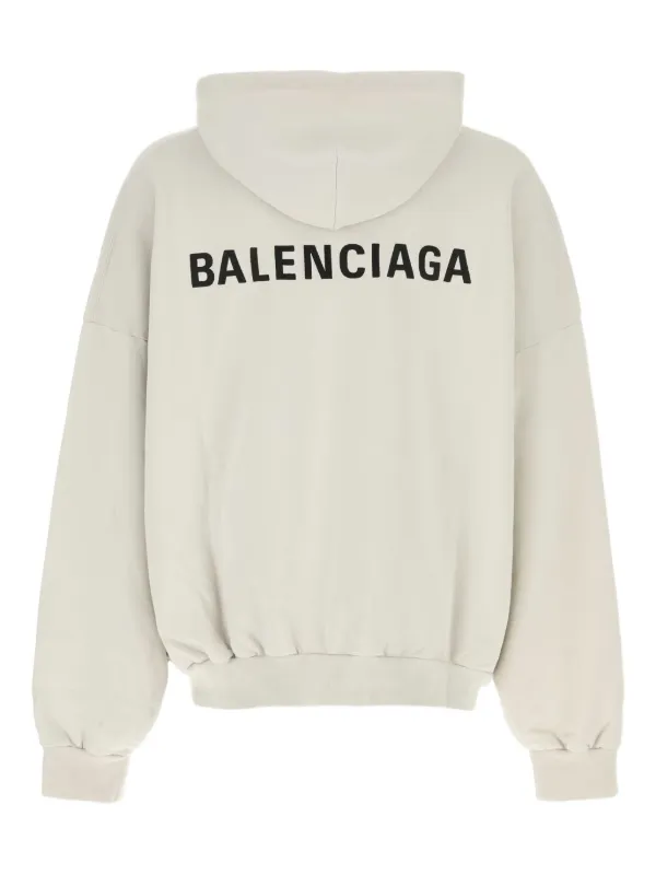 Balenciaga New Copyright Hoodie S白 Balenciaga Hooded Sweatshirt | White | FARFETCH CA
