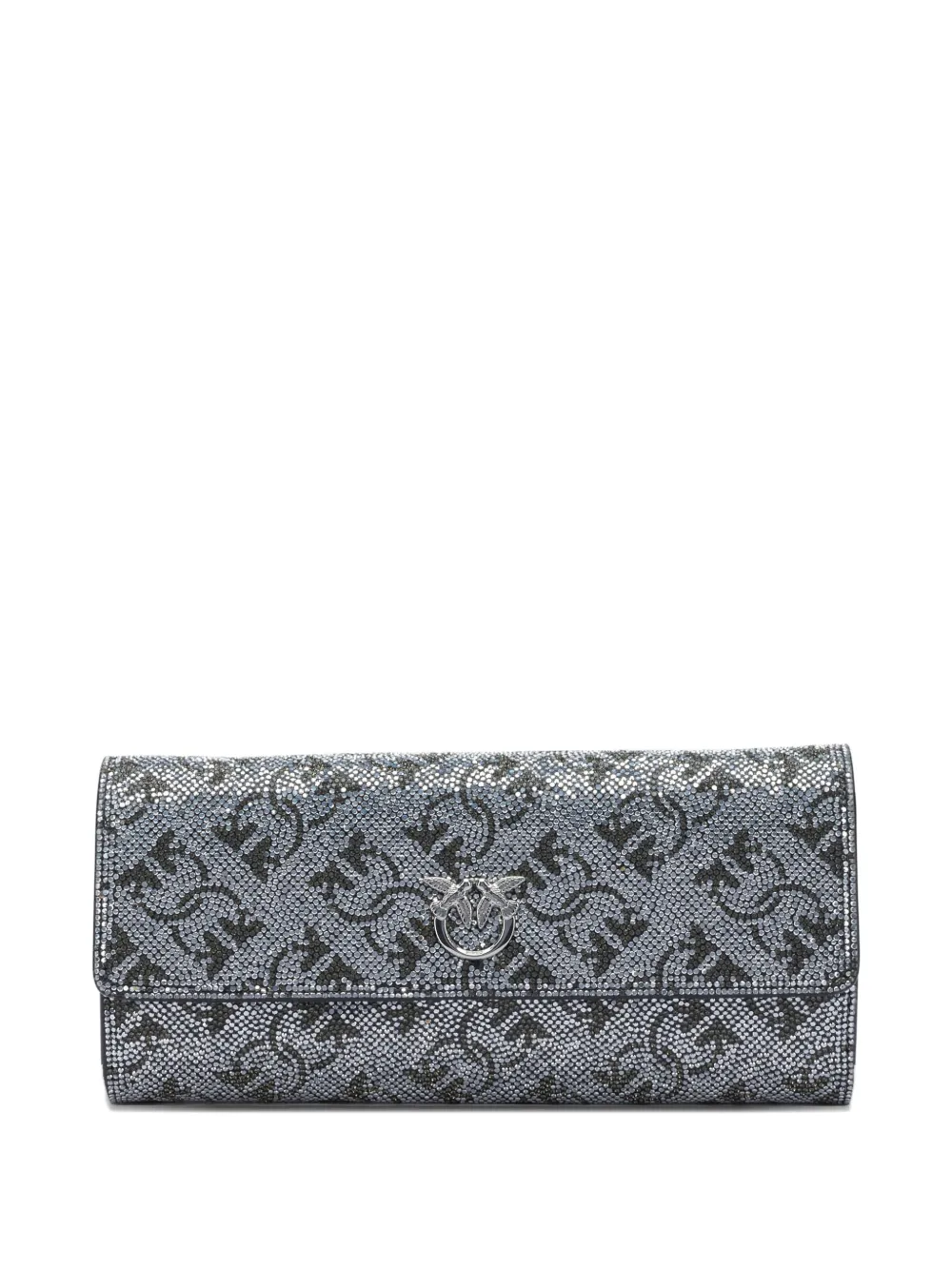 PINKO embellished chain clutch bag - Grigio