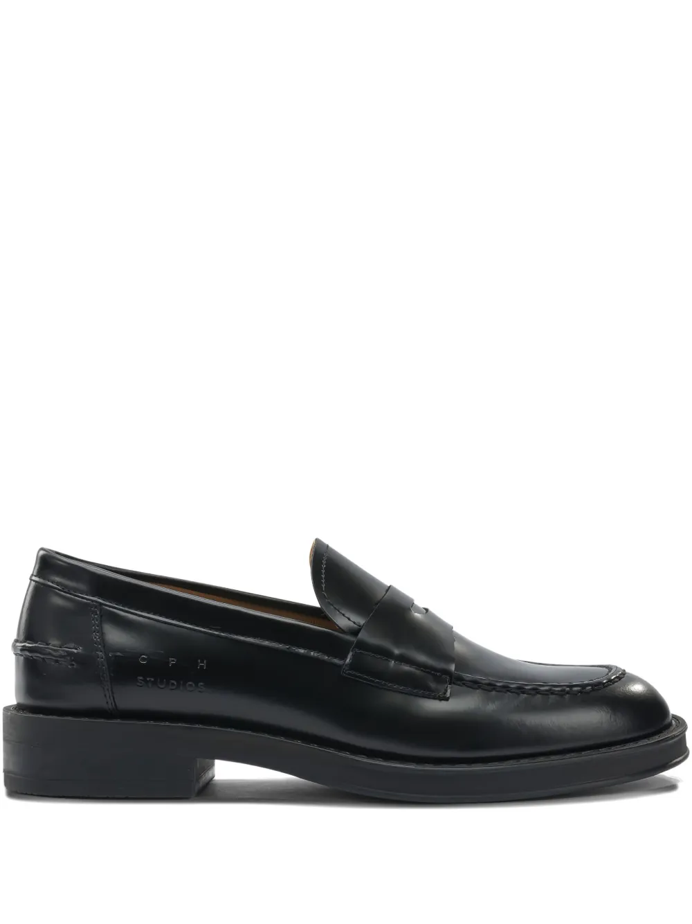 Copenhagen Studded Loafers In Black