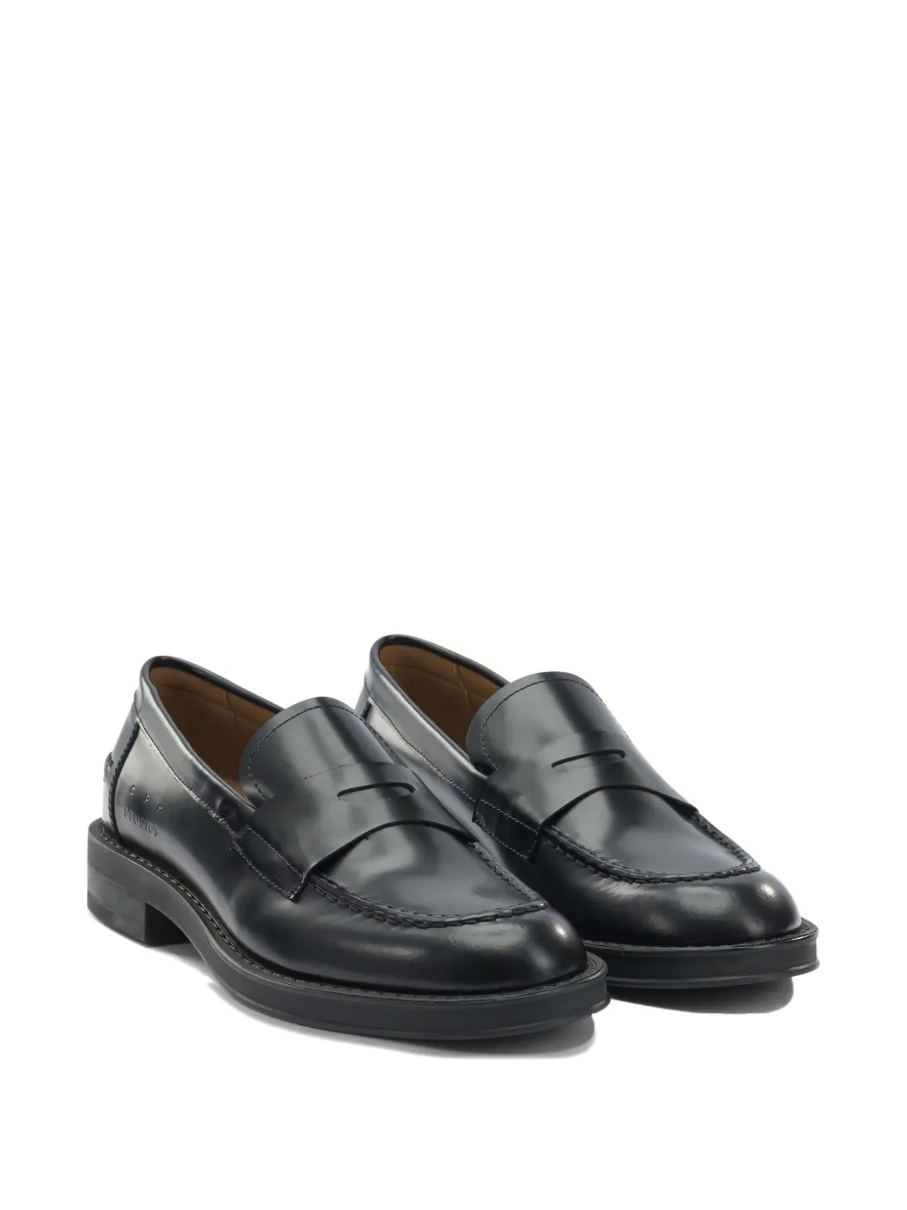 Copenhagen Studded Loafers In Black