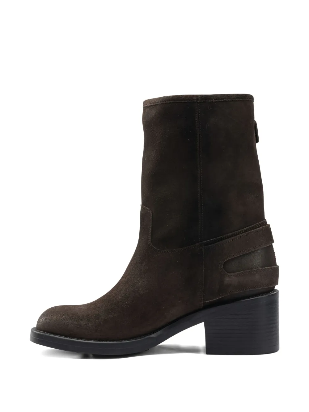 Chloé 60mm Dakota Buckle Strap Boots In Brown