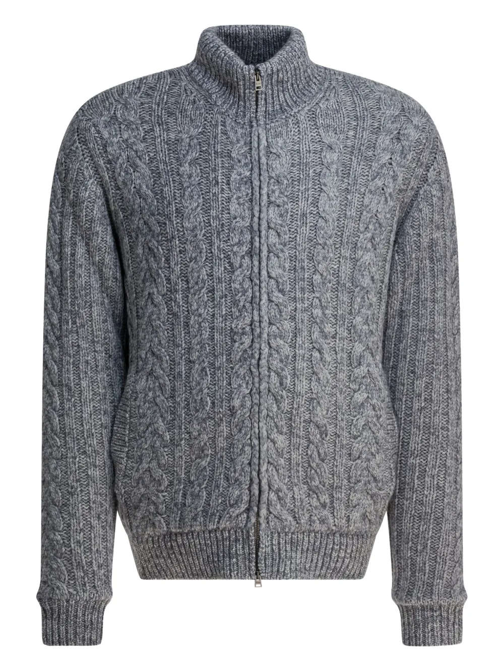 Herno Grey Single-breasted Wool Coat In Gray