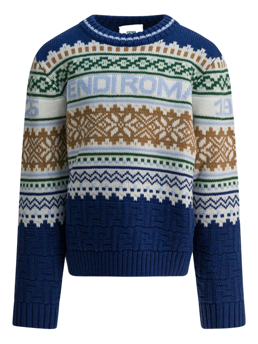 Fendi Kids long-sleeve sweater - Blu