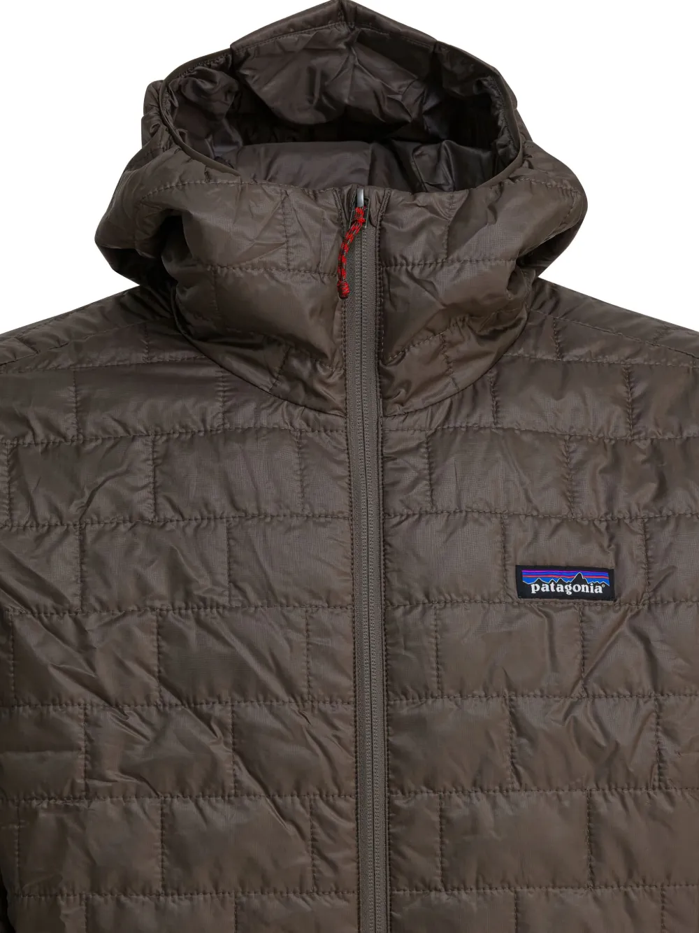 Patagonia Gevoerd jack met capuchon Bruin