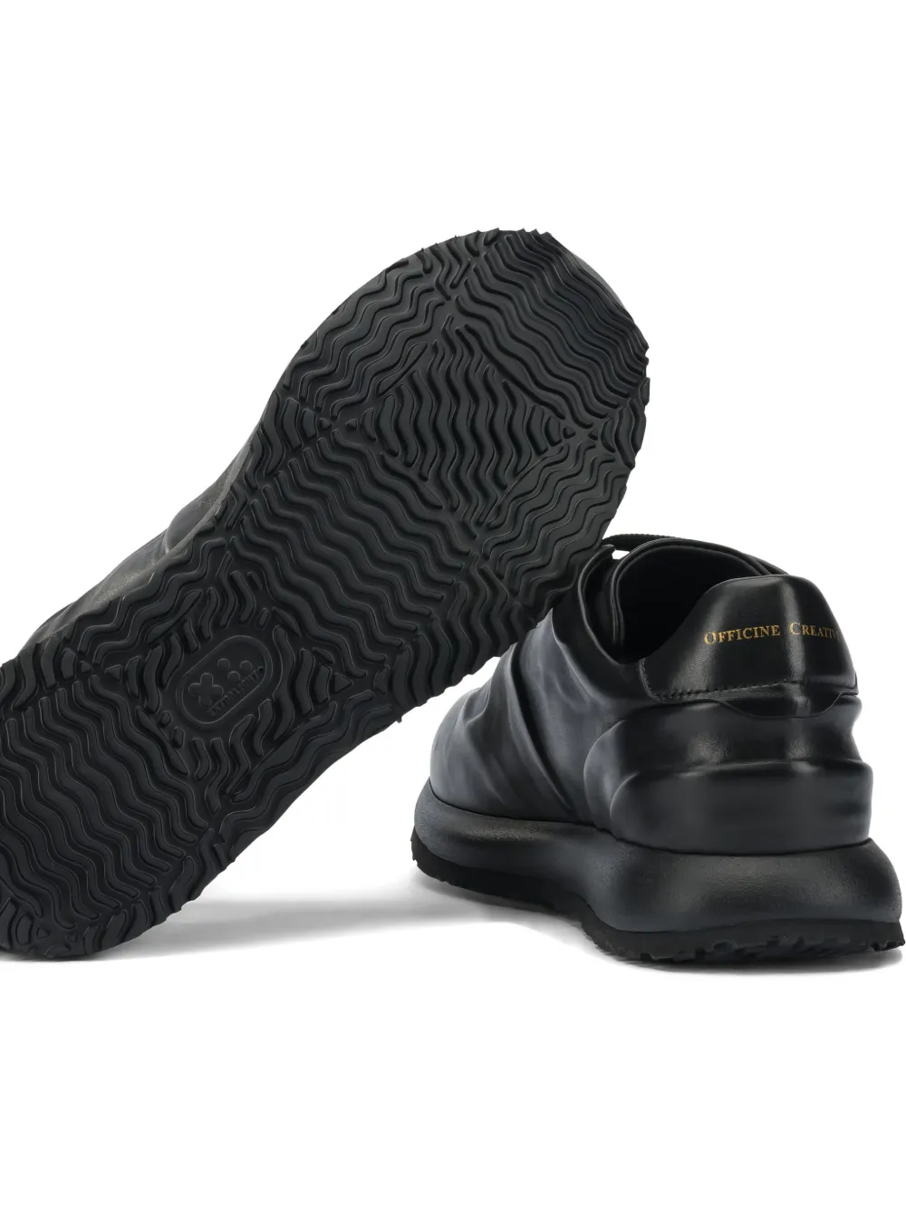 Officine Creative Leren sneakers Zwart