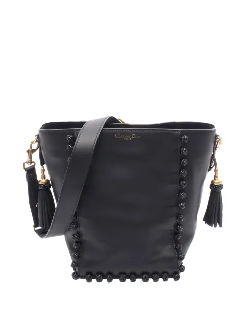 Christian Dior Pre-Owned 2000-2024 Leather Tassel bucket bag