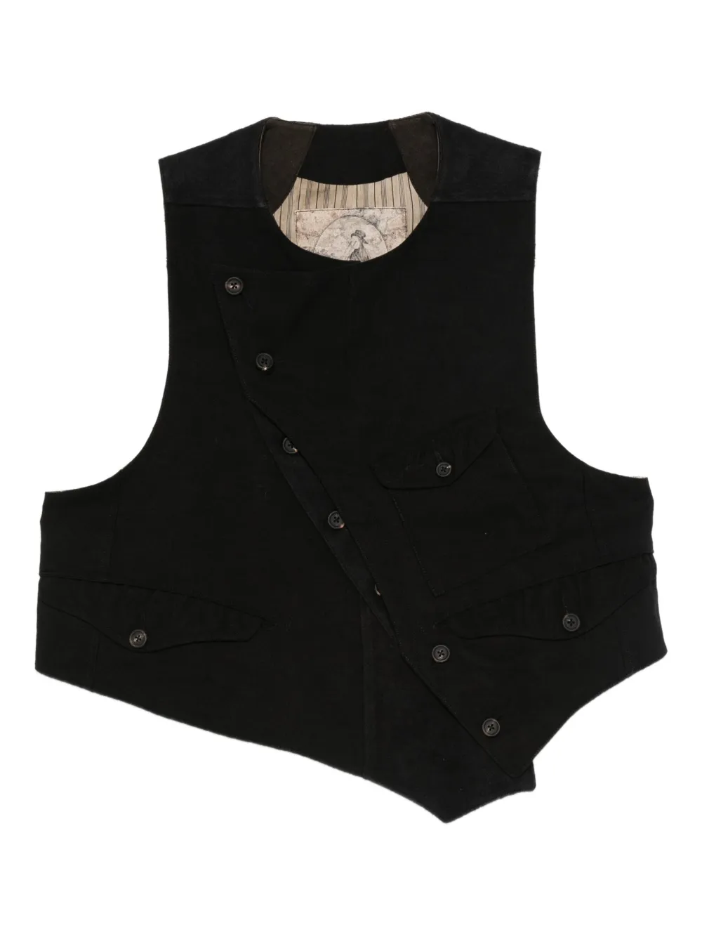 Ziggy Chen Asymmetrische Weste | Schwarz | Image 1