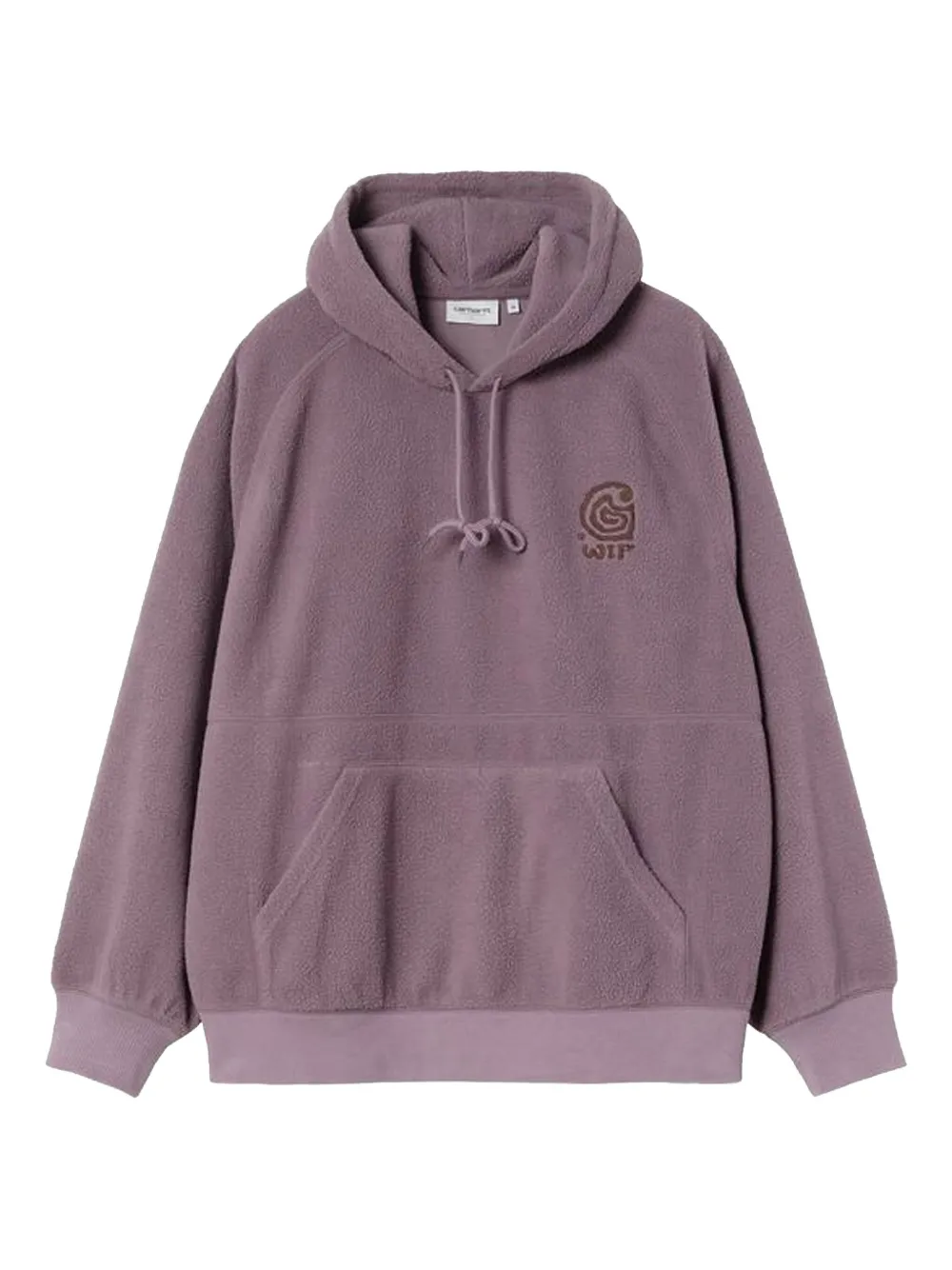 Carhartt Helix Topographic-logo Hoodie In Purple