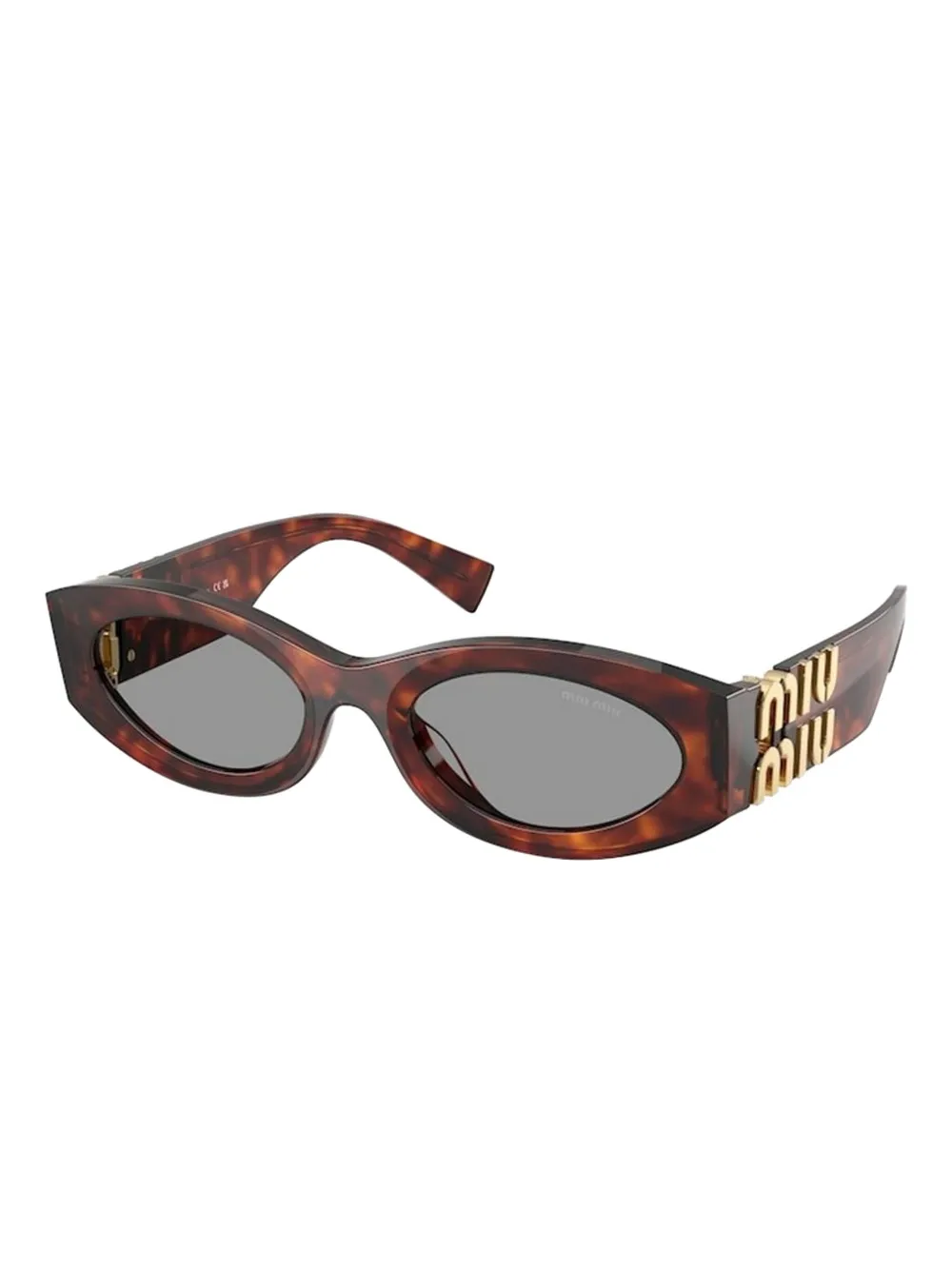 Miu Miu Eyewear geometric-frame sunglasses - Bruin
