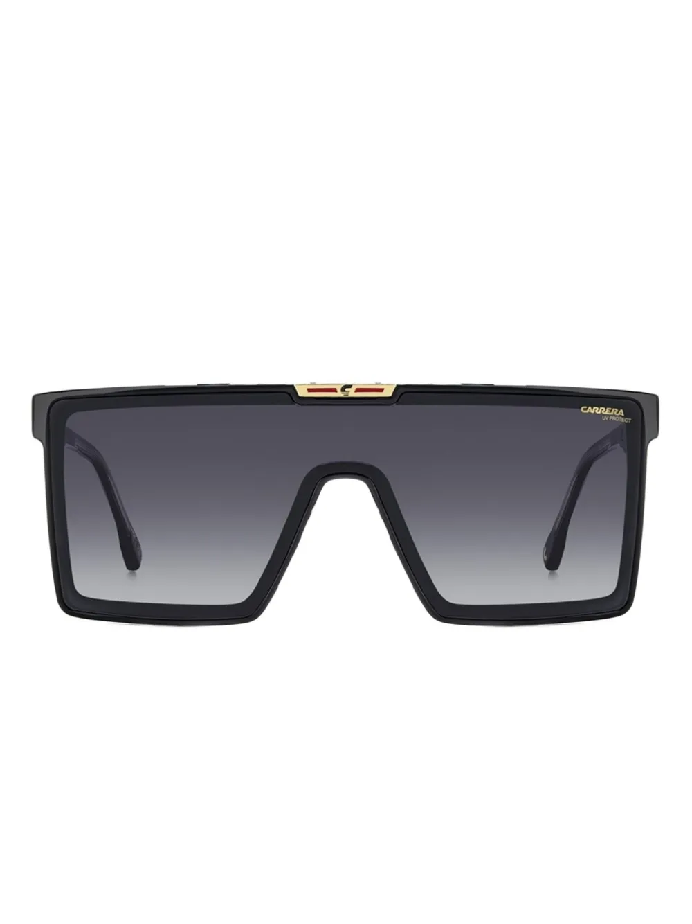Carrera lentes de sol con armazón rectangular | negro | Image 1