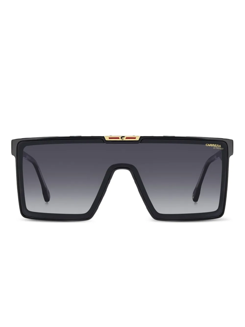 Carrera lentes de sol con armazón rectangular | negro | Image 1