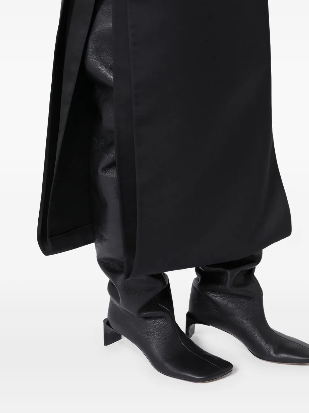 Max Mara Maxi-jurk met vierkante hals Zwart