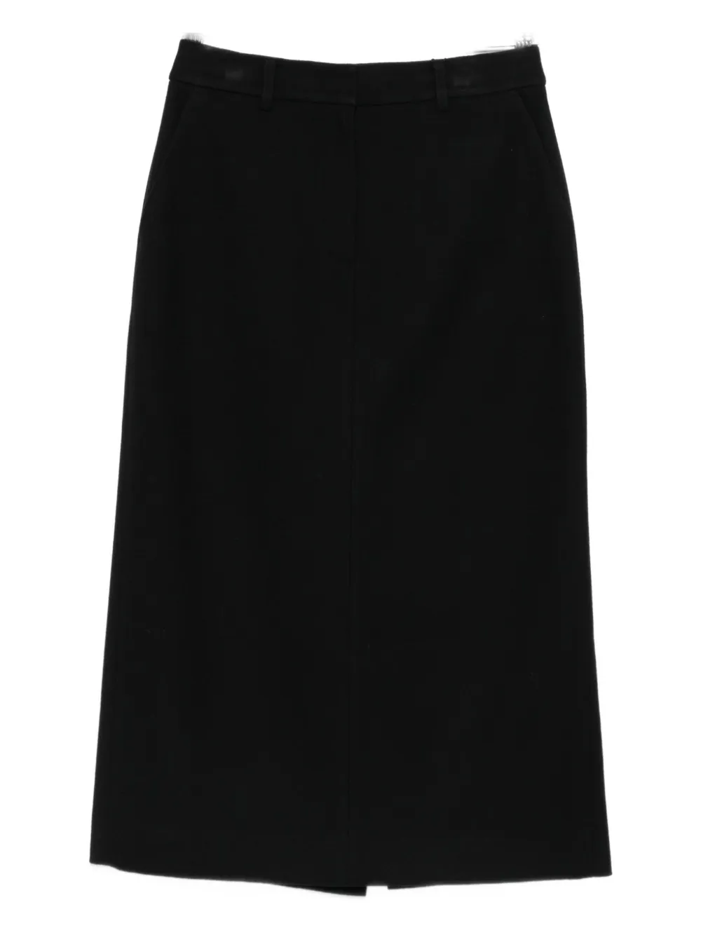 Dunst Rear-slit Pencil Skirt In Black