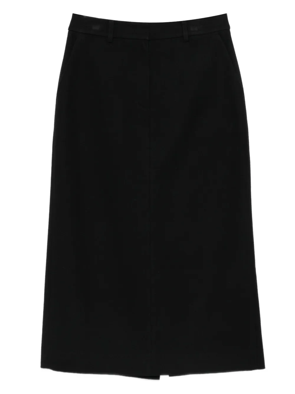DUNST rear-slit pencil skirt | Black | Image 1