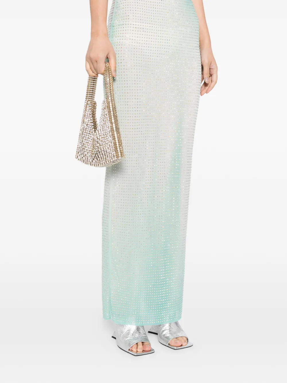 Benedetta Bruzziches Lia Crystal Brass Shoulder Bag In Gold