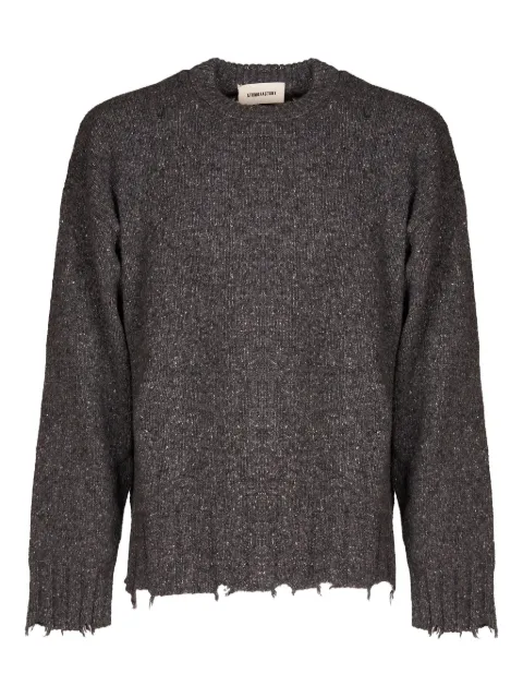 atomo factory frayed sweater