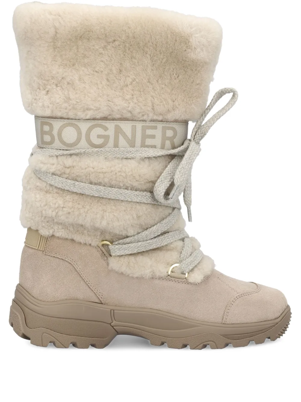 BOGNER botas texturizadas con agujetas | neutro | Image 1