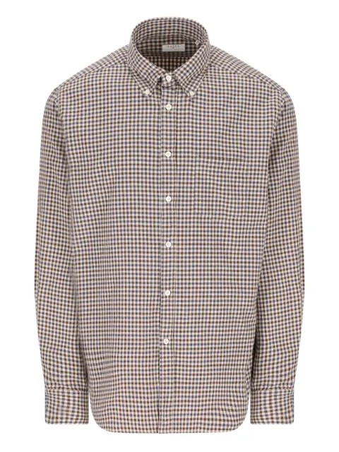 Xacus camisa con motivo de cuadros y botones