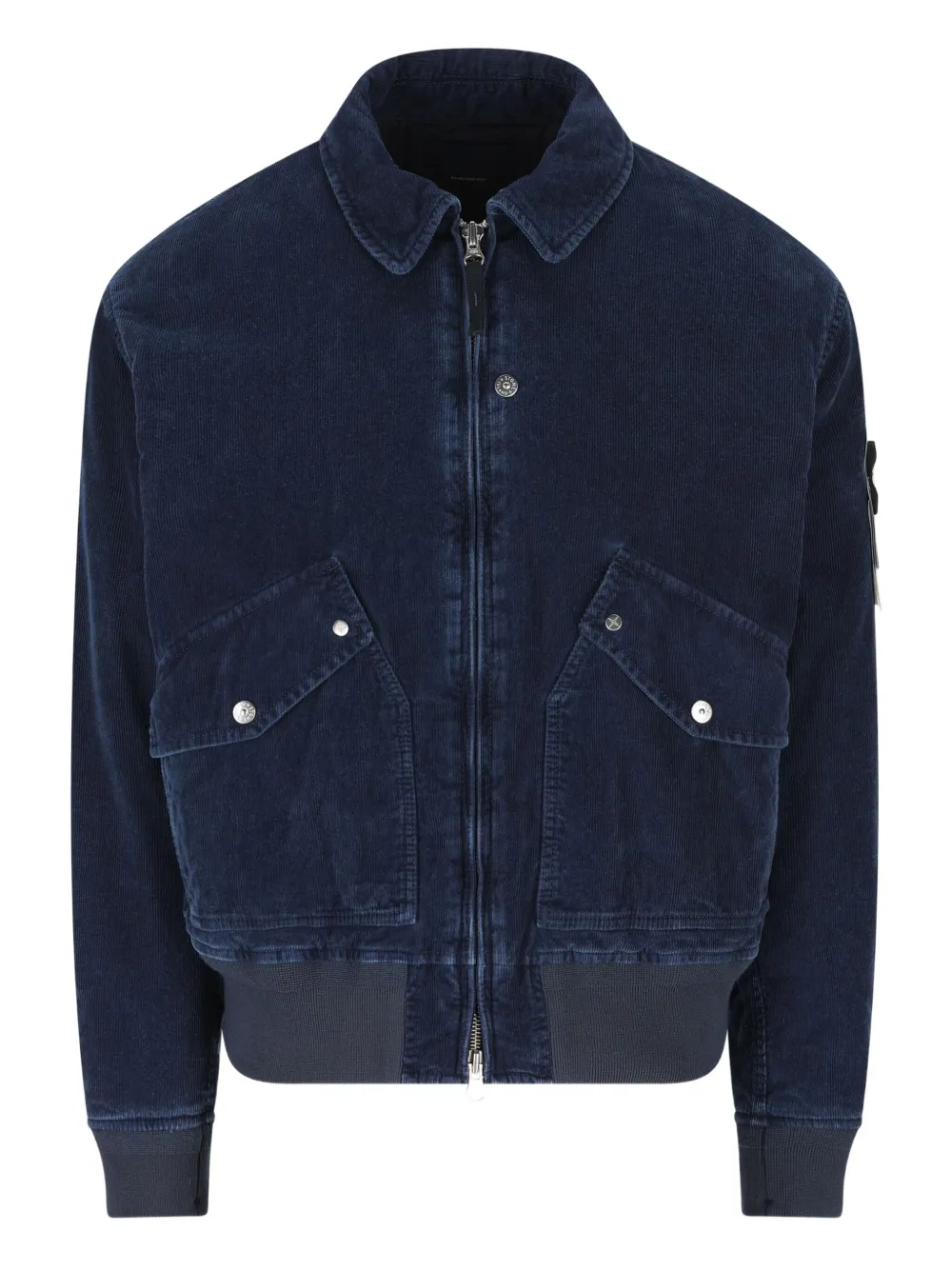Stone Island Jaqueta de veludo cotelê com bolso | Azul | Image 1