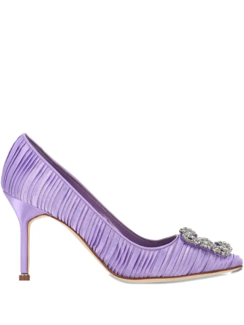Manolo Blahnik crystal-embellished pumps