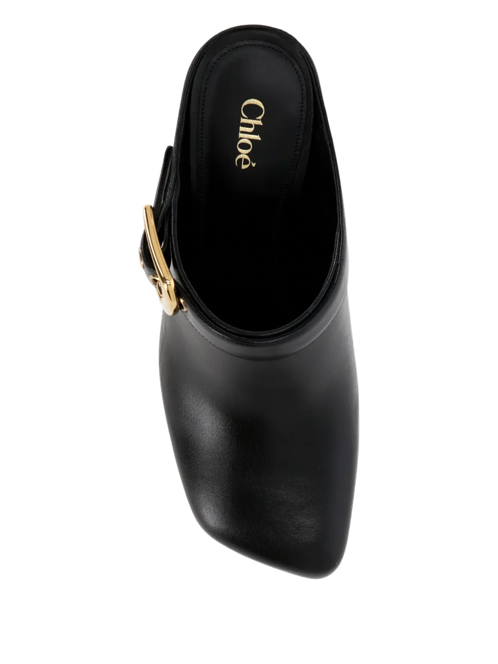 Chloé Andrea 75 MM leren muiltjes Zwart