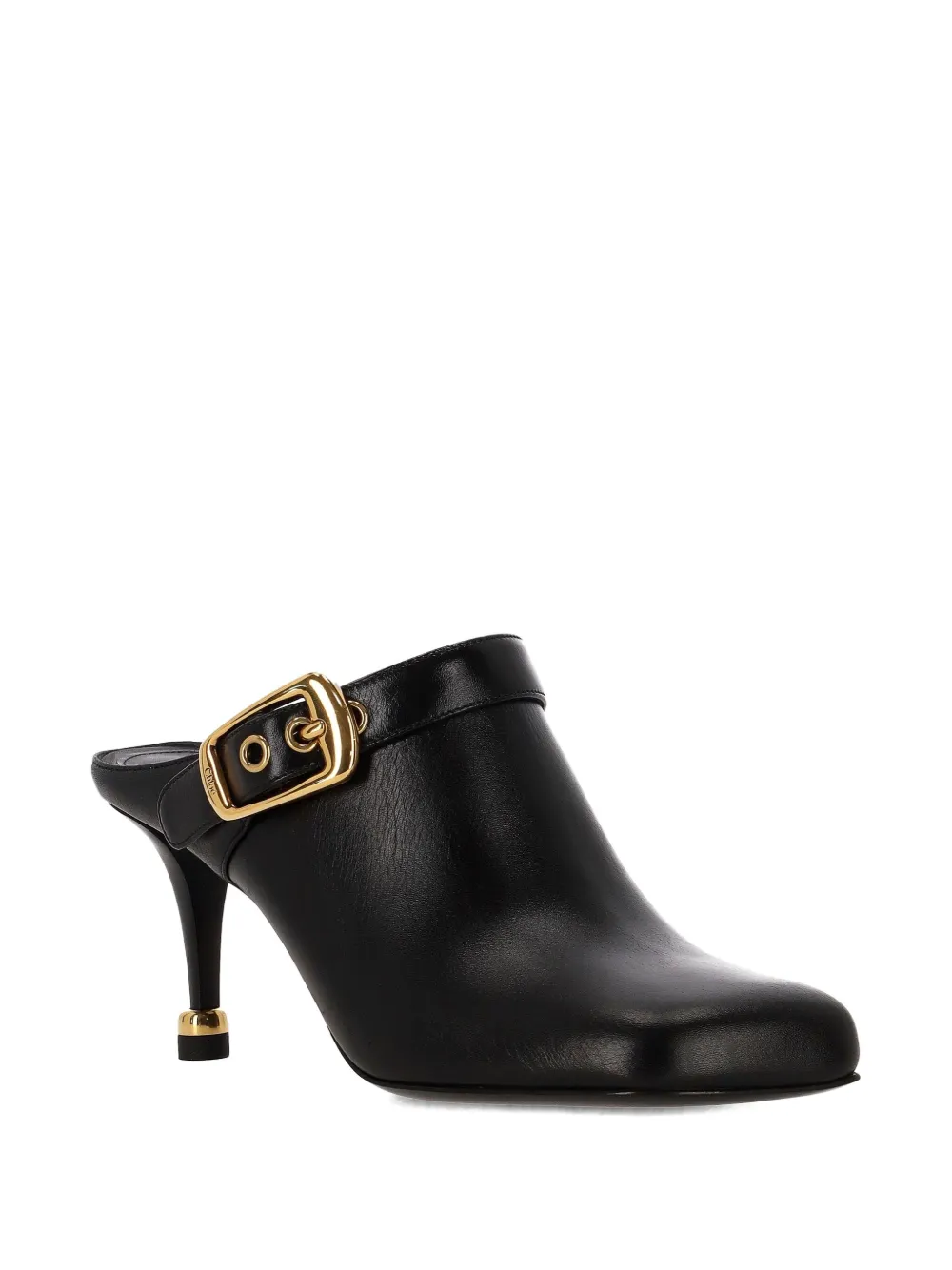 Chloé Andrea 75 MM leren muiltjes Zwart
