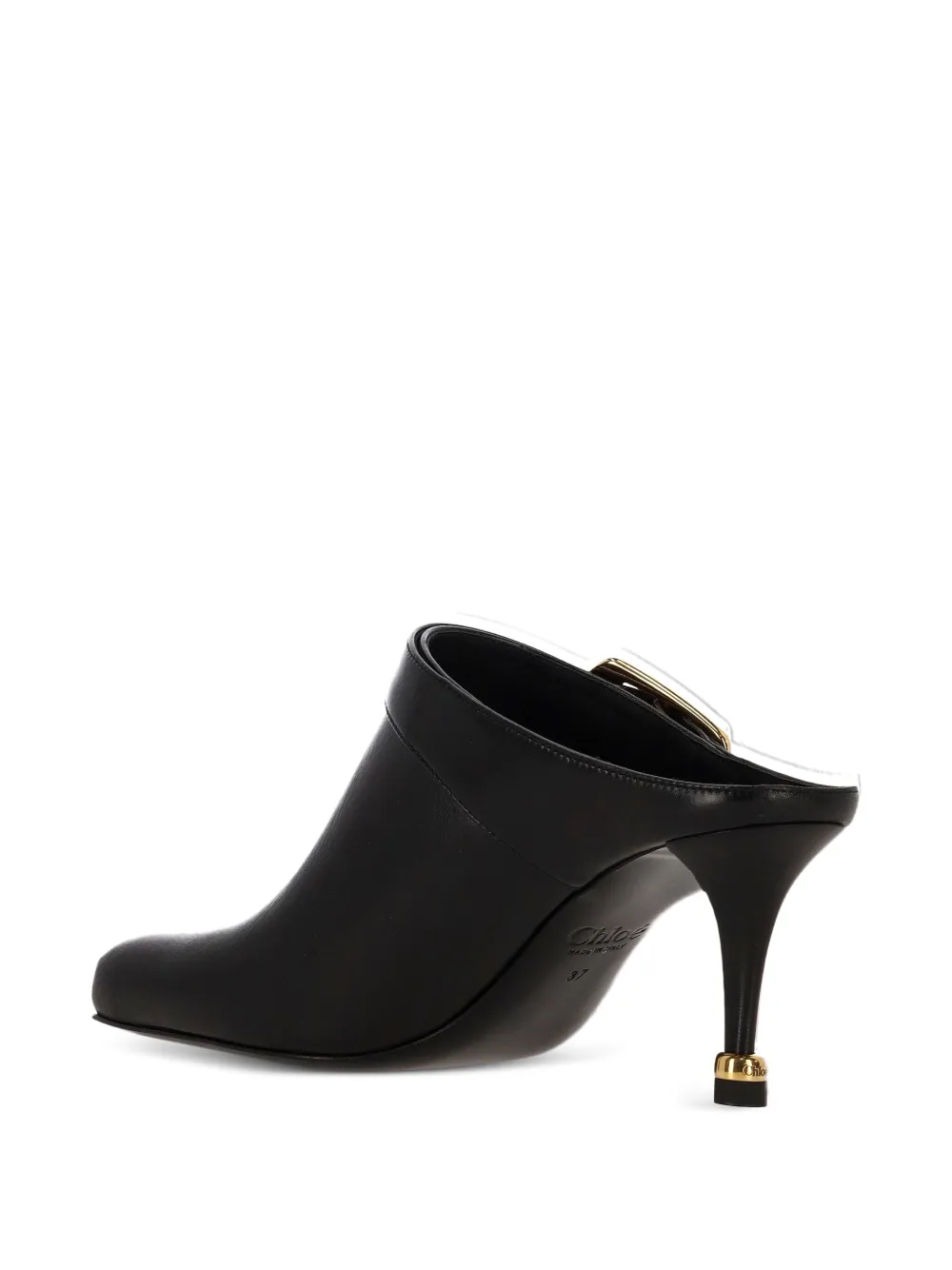 Chloé Andrea 75 MM leren muiltjes Zwart