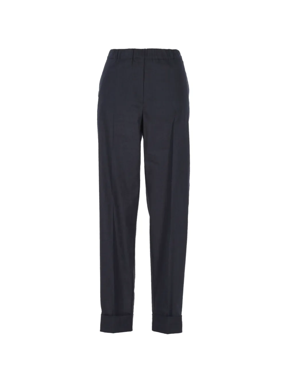 D.Exterior elasticated-waistband tailored trousers - Blu