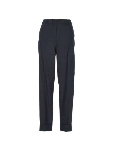 D.Exterior pantalones de vestir con pretina elástica