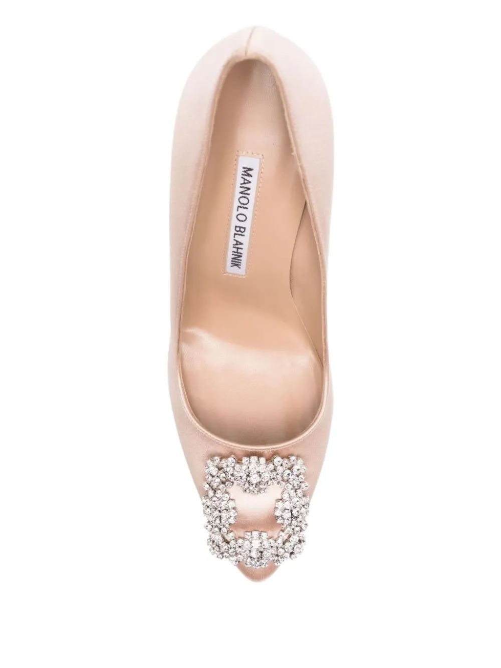 Manolo Blahnik 105 mm Hangisi pumps Beige