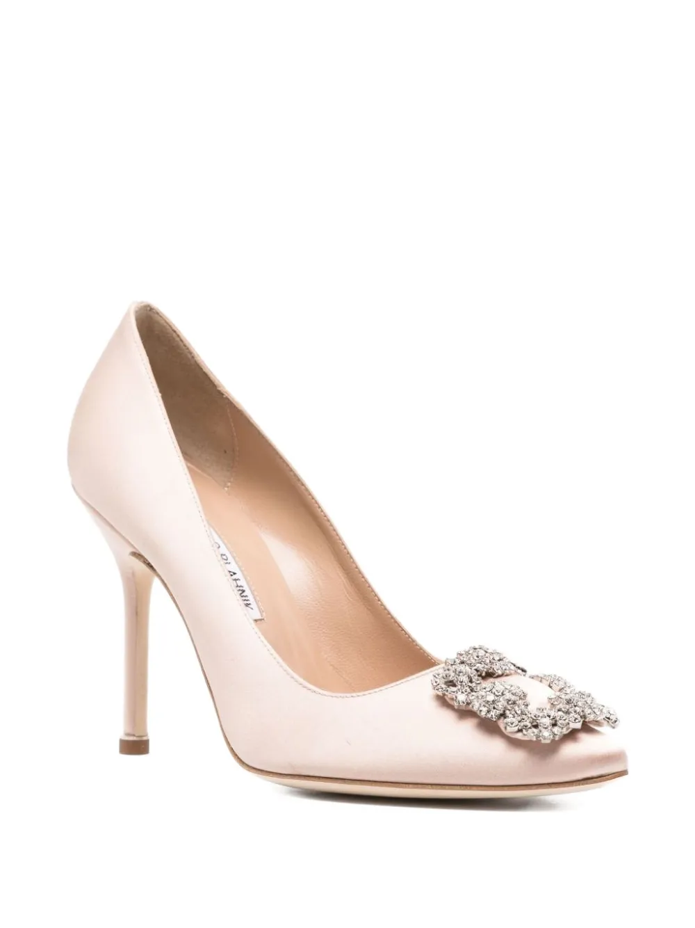Manolo Blahnik 105 mm Hangisi pumps Beige