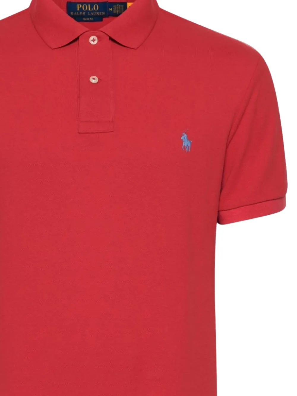 Polo Ralph Lauren Poloshirt met korte mouwen en geribbelde kraag Rood