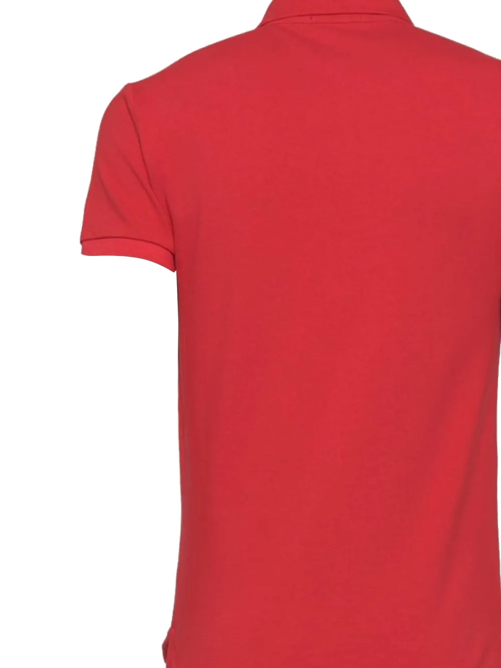 Polo Ralph Lauren ribbed collar short-sleeve polo shirt - Rood