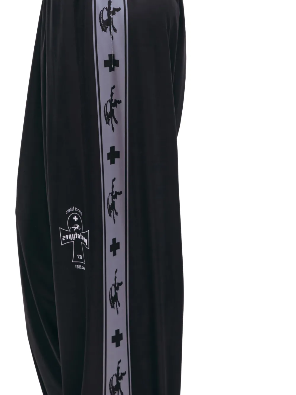 Prototypes Logo-print Track Pants In Black