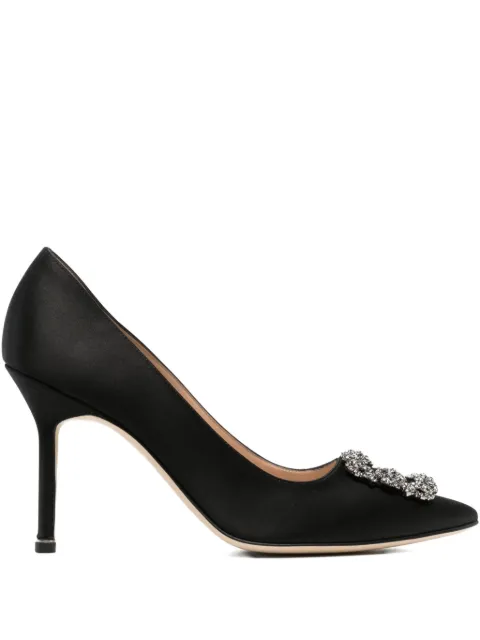 Manolo Blahnik jewel-embellished heeled pumps