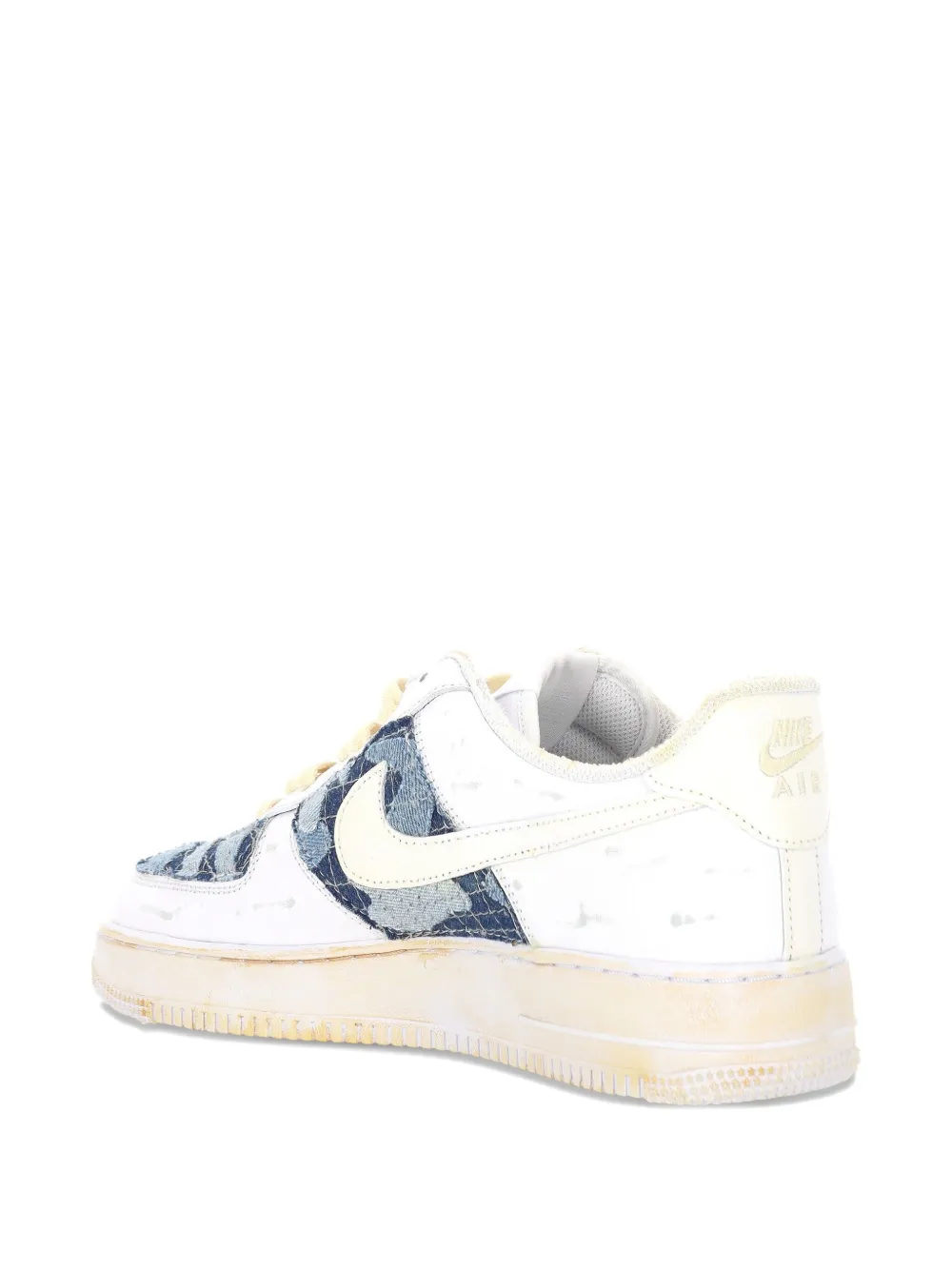 SEDDYS customised Nike lace-up fastening sneakers Wit