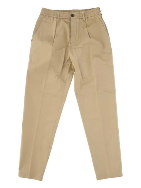 White Sand pleated elasticated trousers
