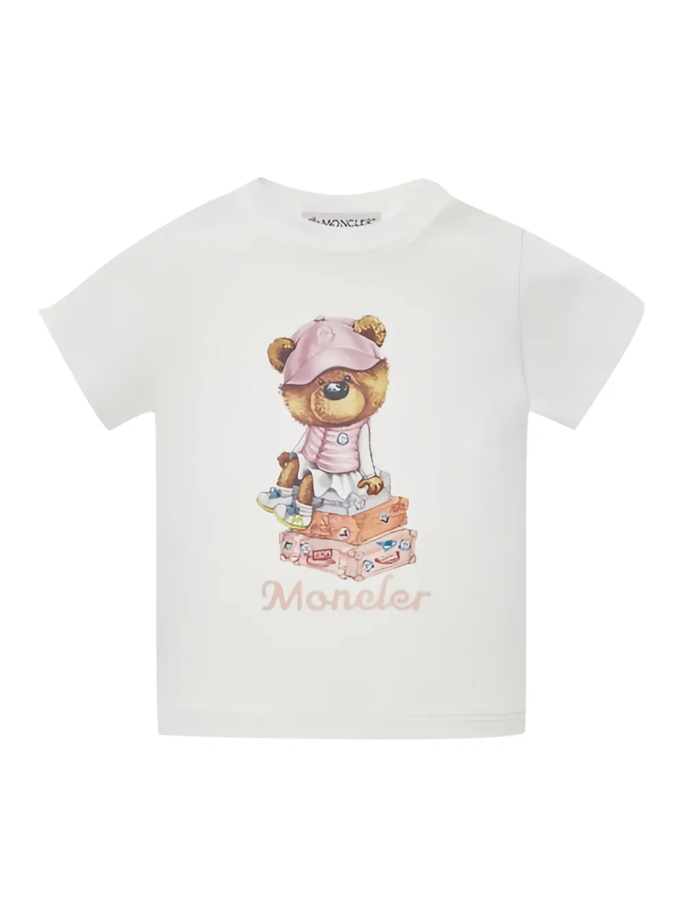 Moncler Enfant graphic-print T-shirt | White | Image 1