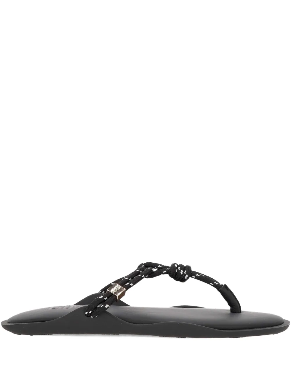 Flòwze sandalias planas con nudo | negro | Image 1